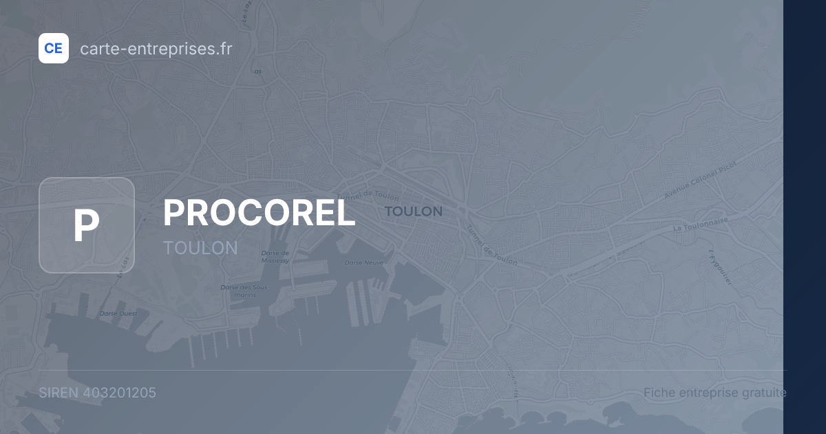 PROCOREL — 403201205 — fiche entreprise