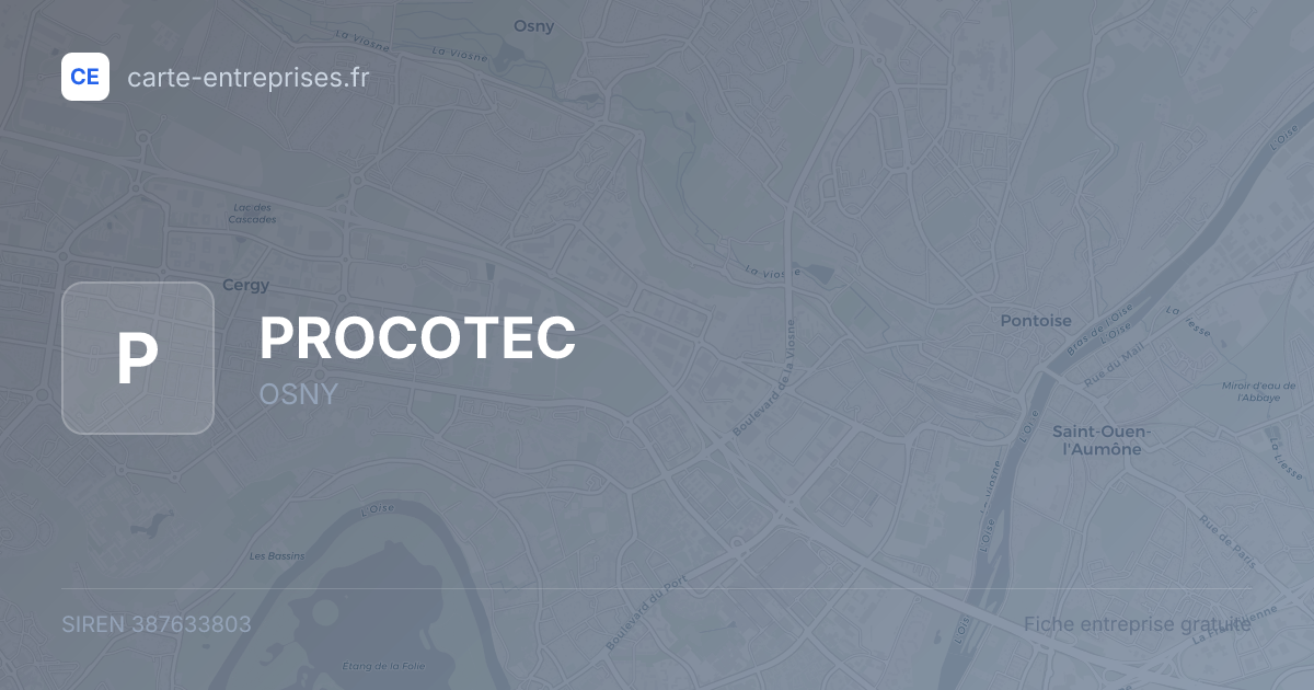 PROCOTEC — 387633803 — fiche entreprise