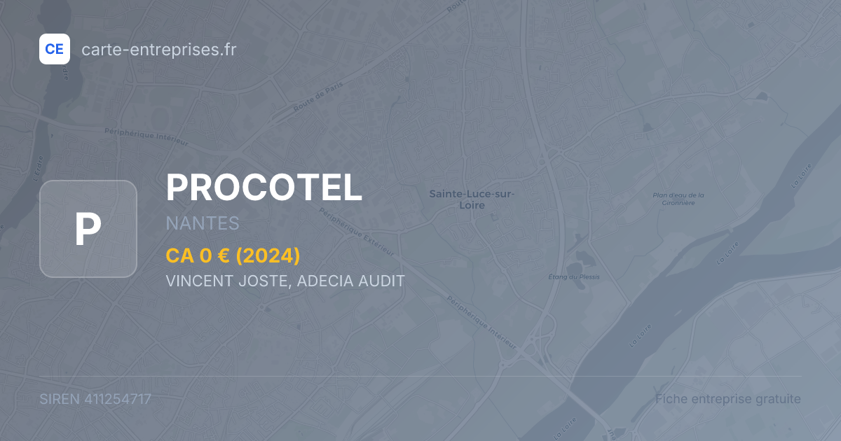 PROCOTEL — 411254717 — fiche entreprise