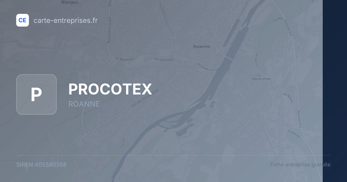 PROCOTEX — 405580358 — fiche entreprise