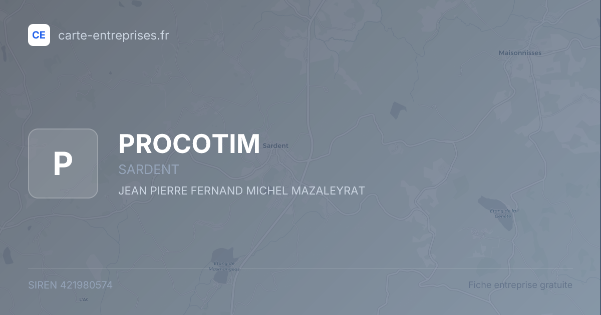 PROCOTIM — 421980574 — fiche entreprise