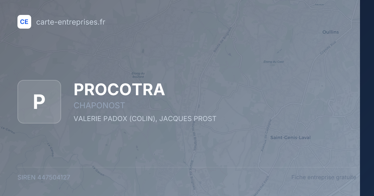 PROCOTRA — 447504127 — fiche entreprise