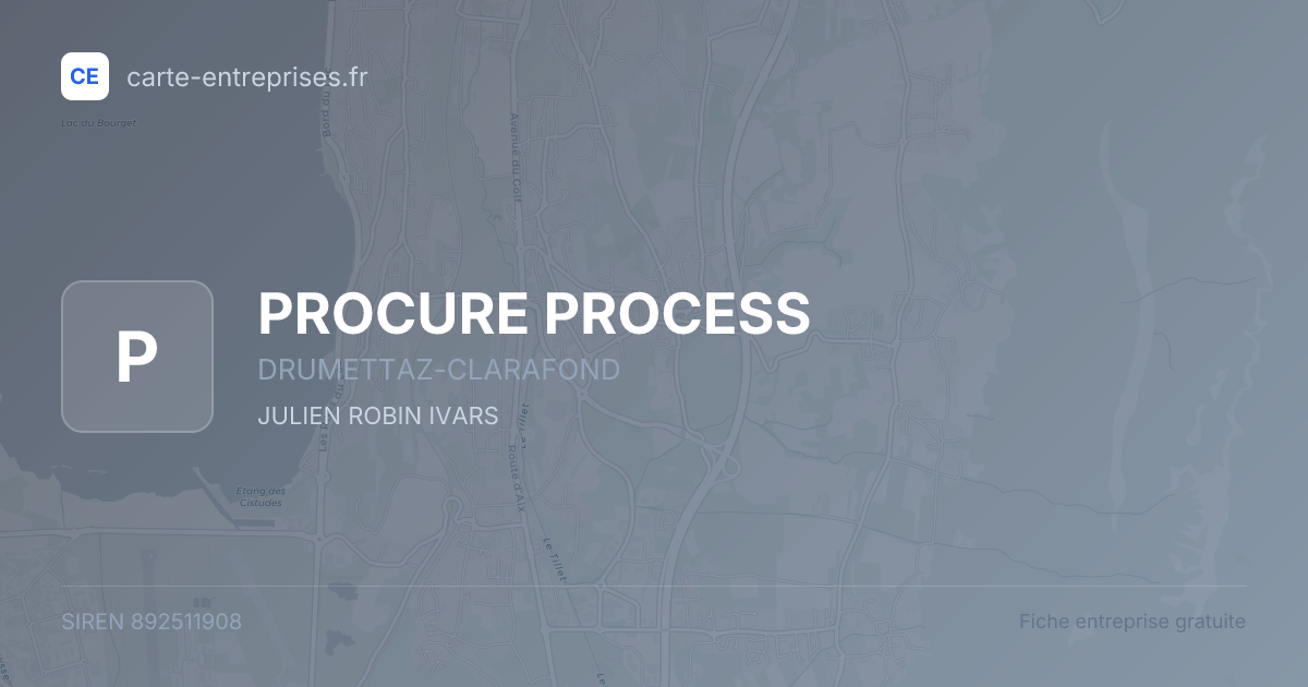 PROCURE PROCESS — 892511908 — fiche entreprise