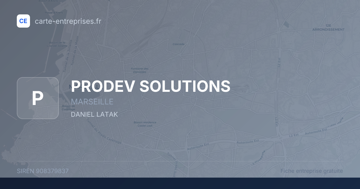 PRODEV SOLUTIONS — 908379837 — fiche entreprise