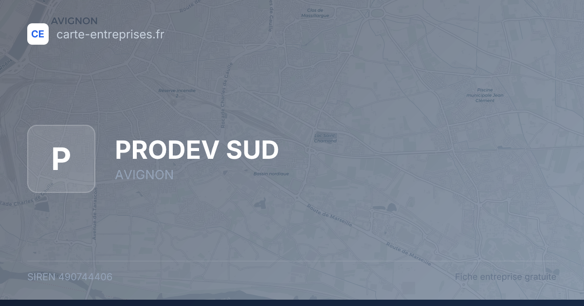 PRODEV SUD — 490744406 — fiche entreprise