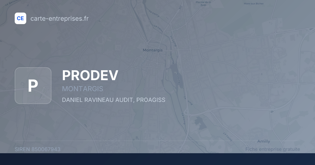 PRODEV — 850067943 — fiche entreprise