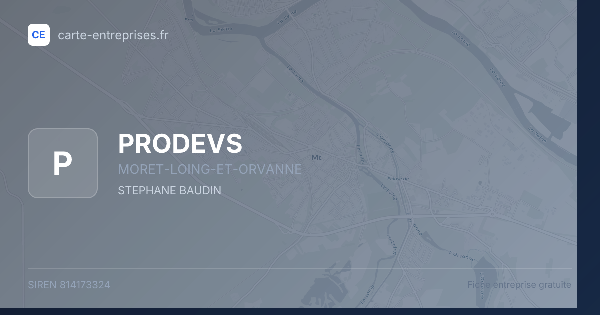 PRODEVS — 814173324 — fiche entreprise