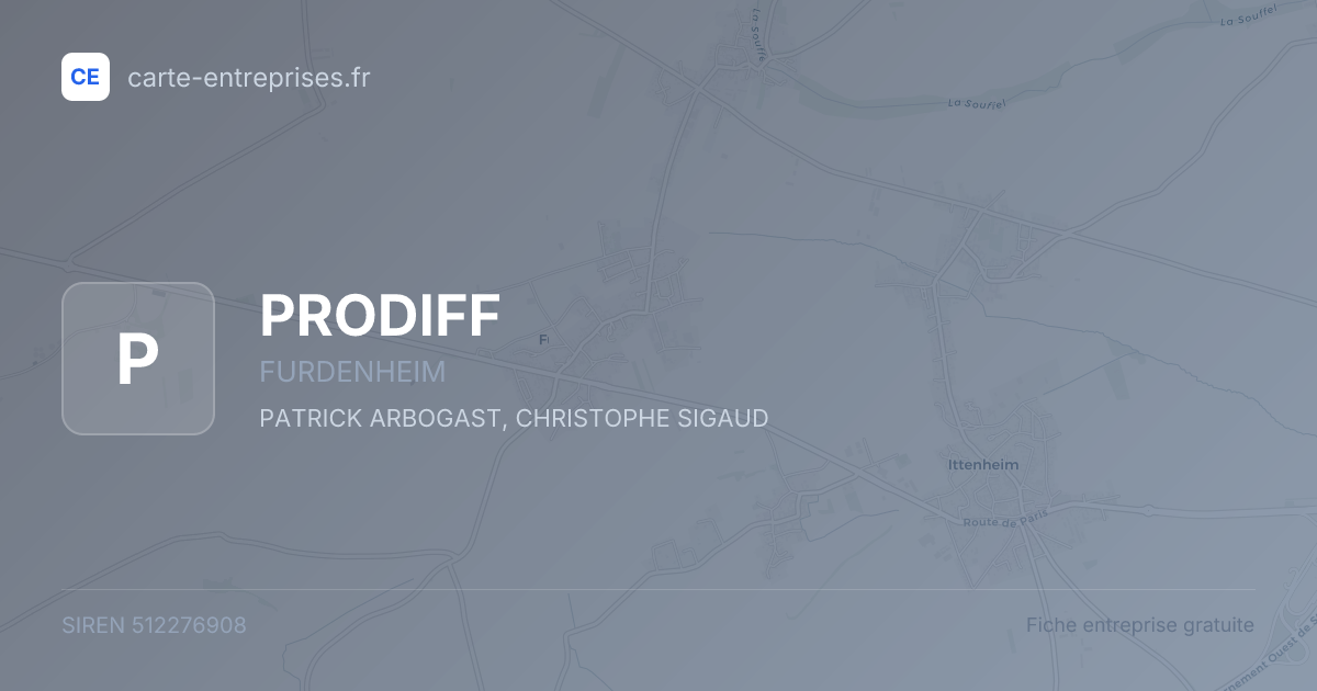PRODIFF — 512276908 — fiche entreprise