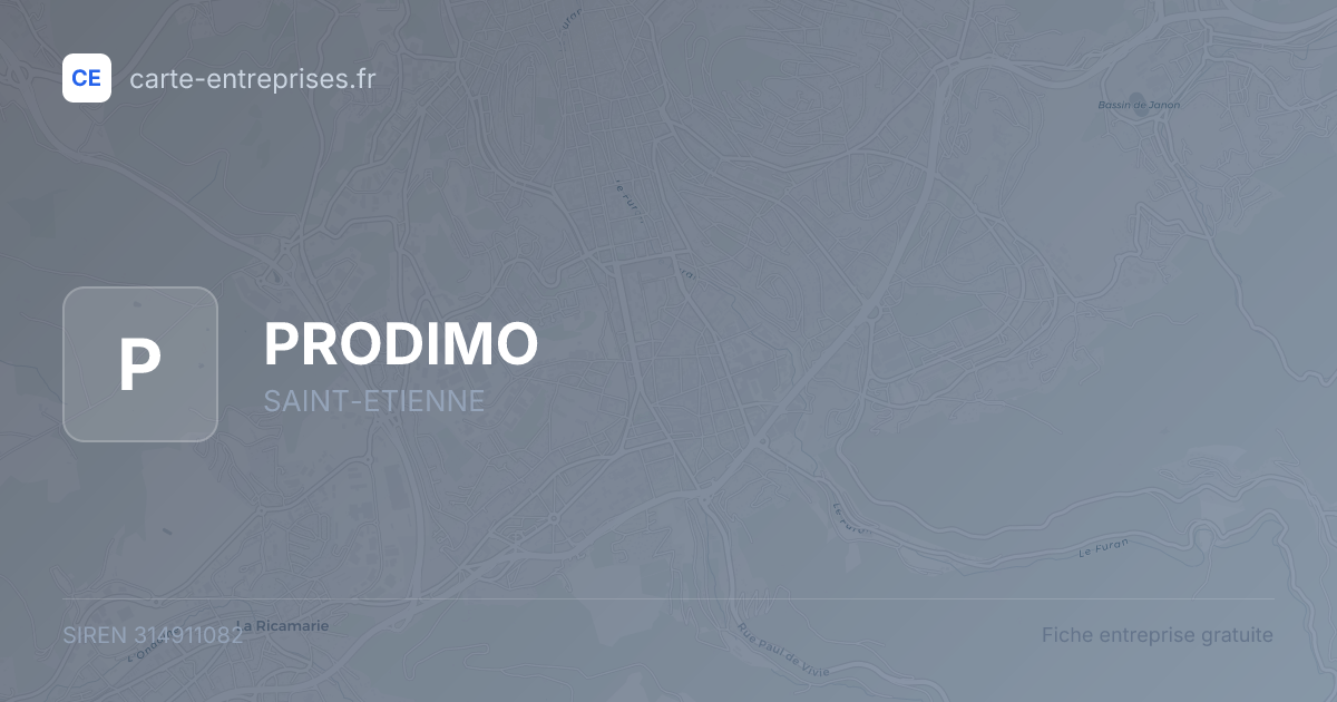 PRODIMO — 314911082 — fiche entreprise
