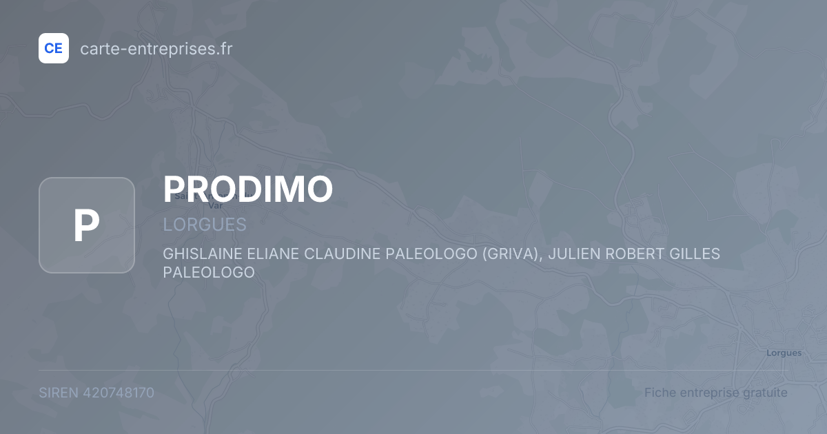 PRODIMO — 420748170 — fiche entreprise