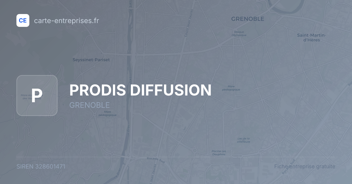 PRODIS DIFFUSION — 328601471 — fiche entreprise