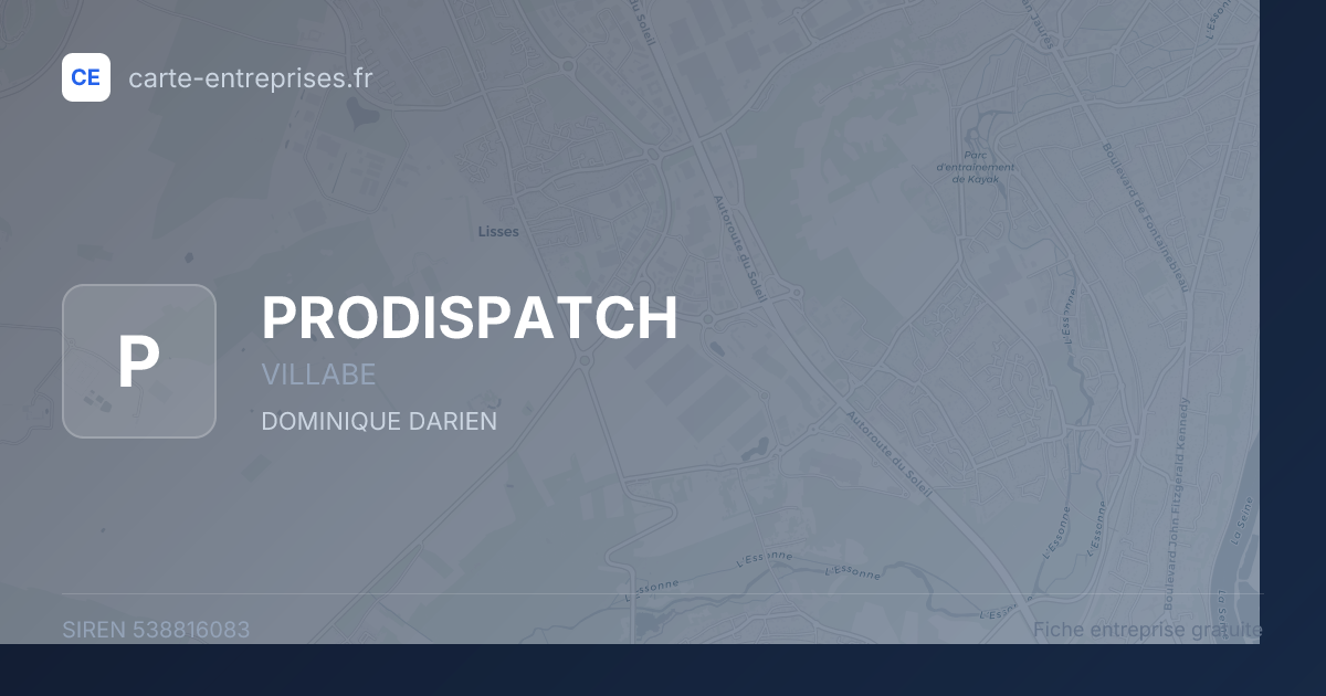 PRODISPATCH — 538816083 — fiche entreprise