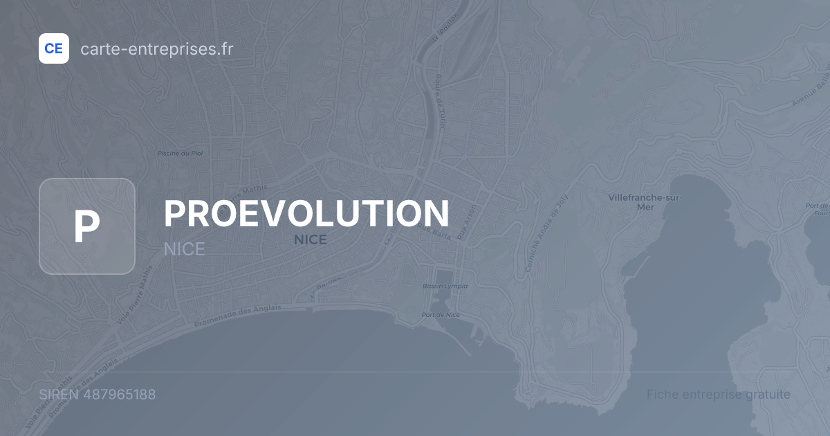 PROEVOLUTION — 487965188 — fiche entreprise