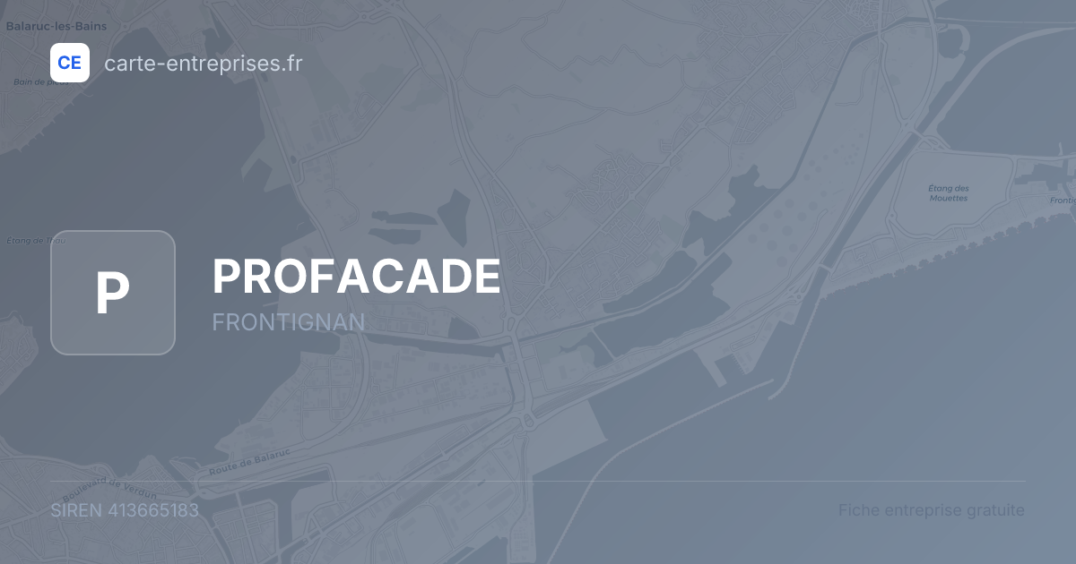 PROFACADE — 413665183 — fiche entreprise