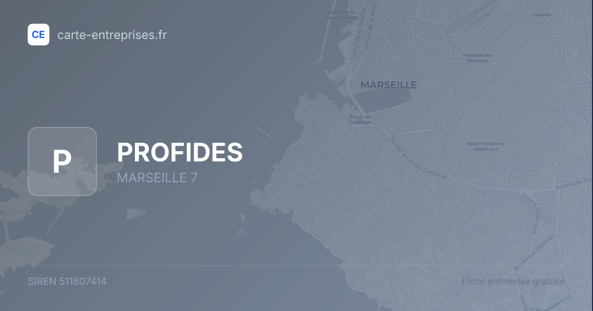 PROFIDES — 511807414 — fiche entreprise