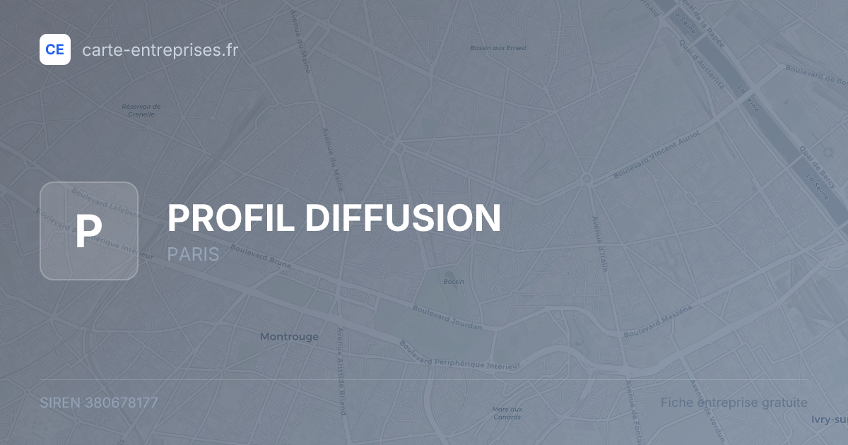 PROFIL DIFFUSION — 380678177 — fiche entreprise