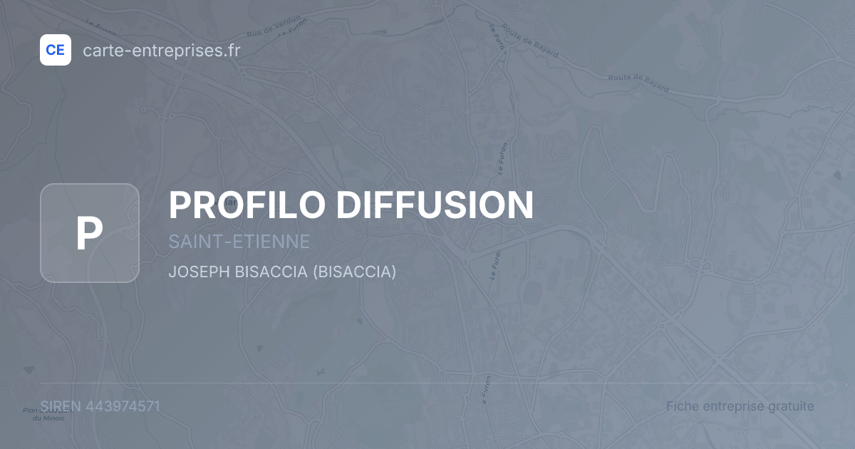 PROFILO DIFFUSION — 443974571 — fiche entreprise