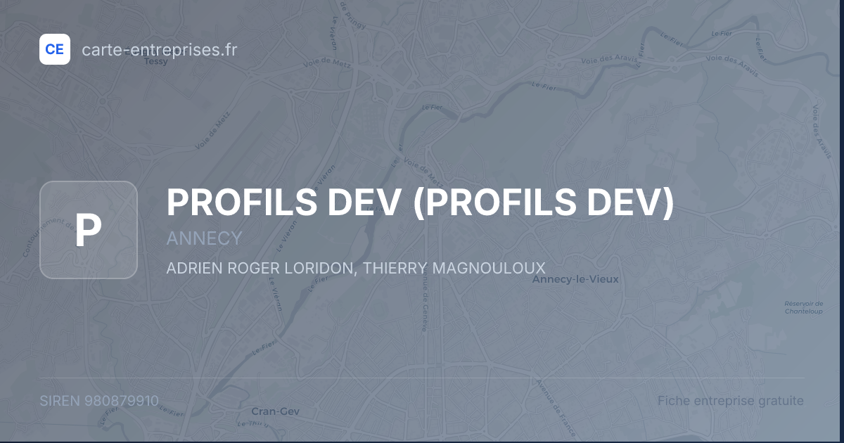 PROFILS DEV — 980879910 — fiche entreprise