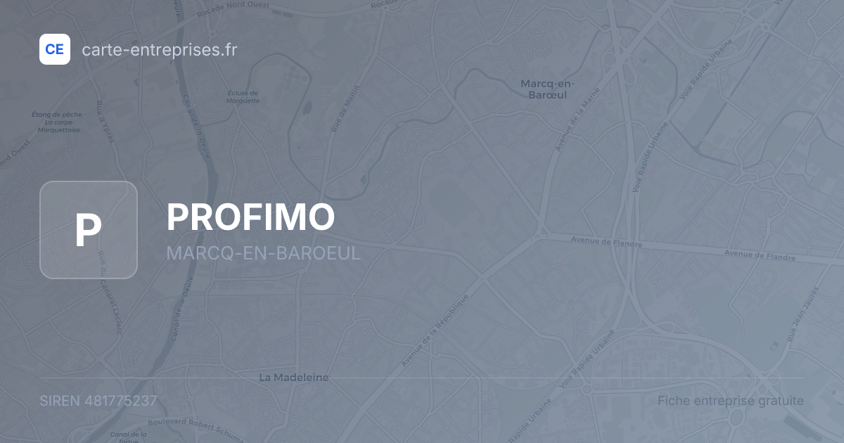PROFIMO — 481775237 — fiche entreprise