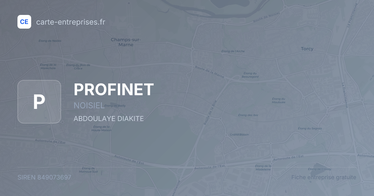 PROFINET — 849073697 — fiche entreprise
