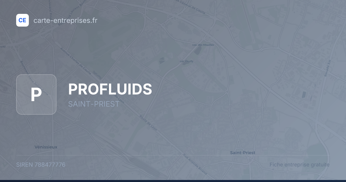 PROFLUIDS — 788477776 — fiche entreprise