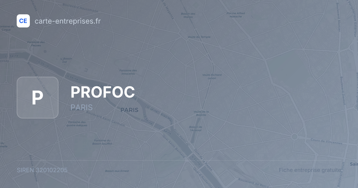 PROFOC — 320102205 — fiche entreprise