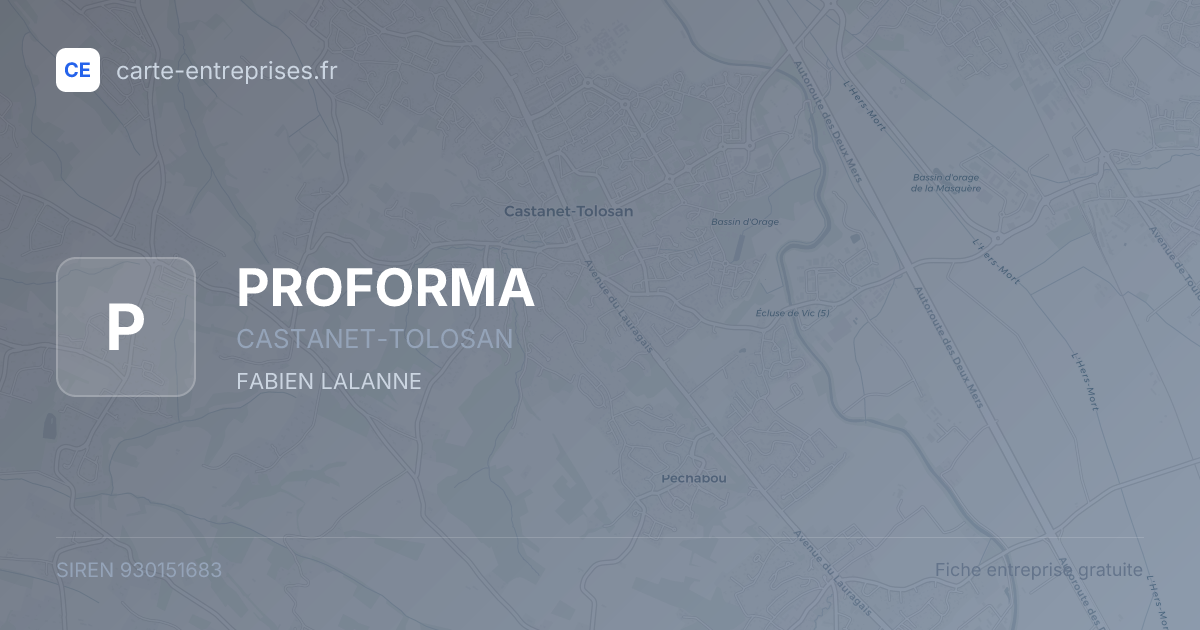 PROFORMA — 930151683 — fiche entreprise