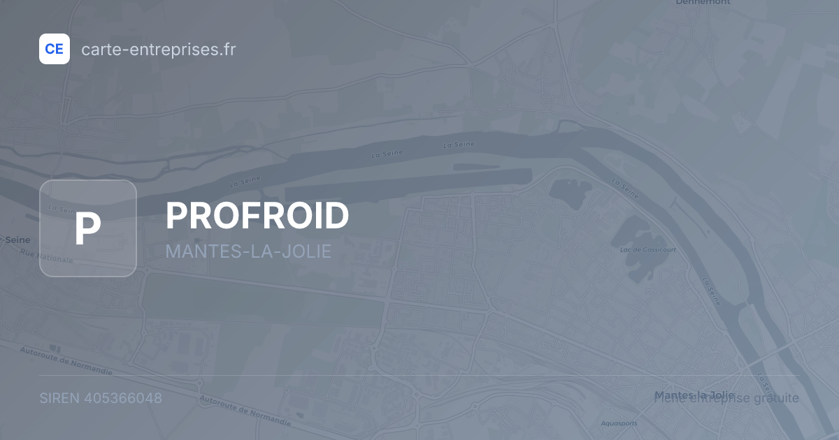 PROFROID — 405366048 — fiche entreprise