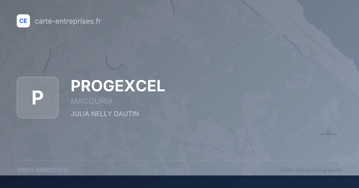 PROGEXCEL — 989692835 — fiche entreprise