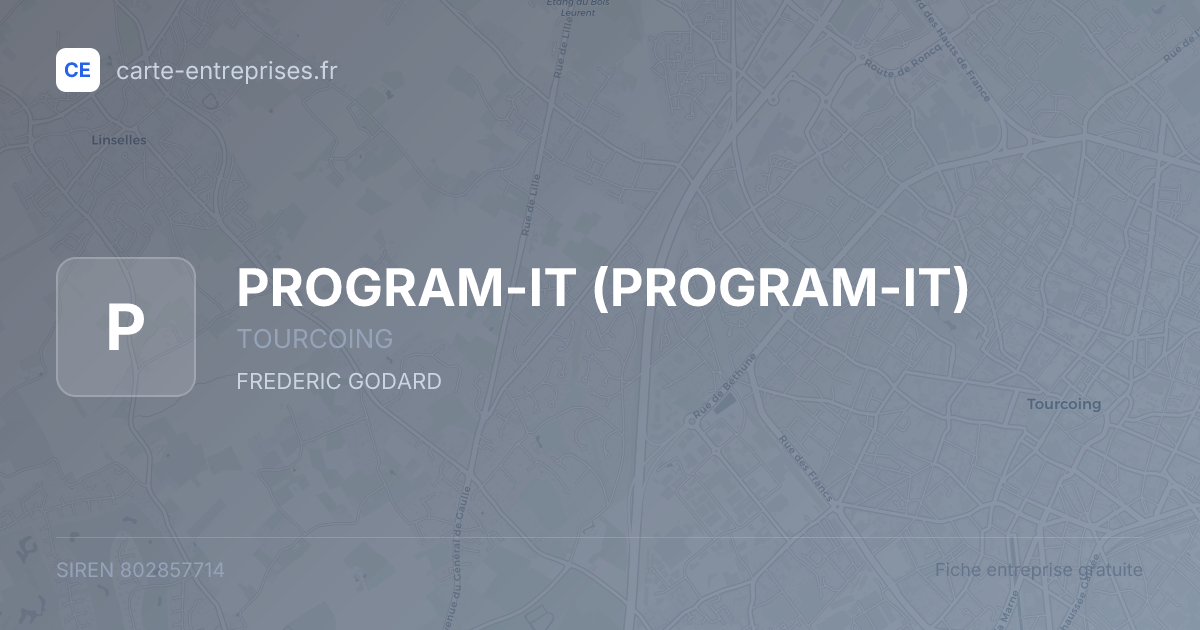 PROGRAM-IT — 802857714 — fiche entreprise