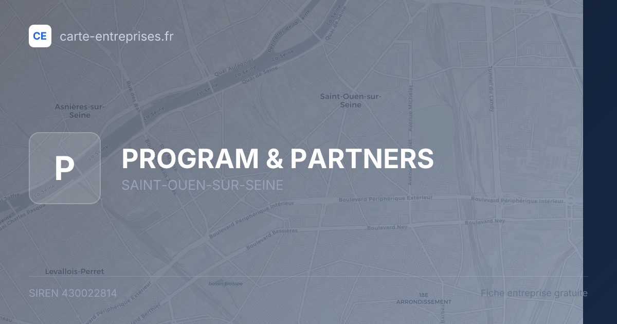PROGRAM & PARTNERS — 430022814 — fiche entreprise