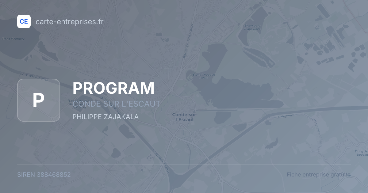 PROGRAM — 388468852 — fiche entreprise