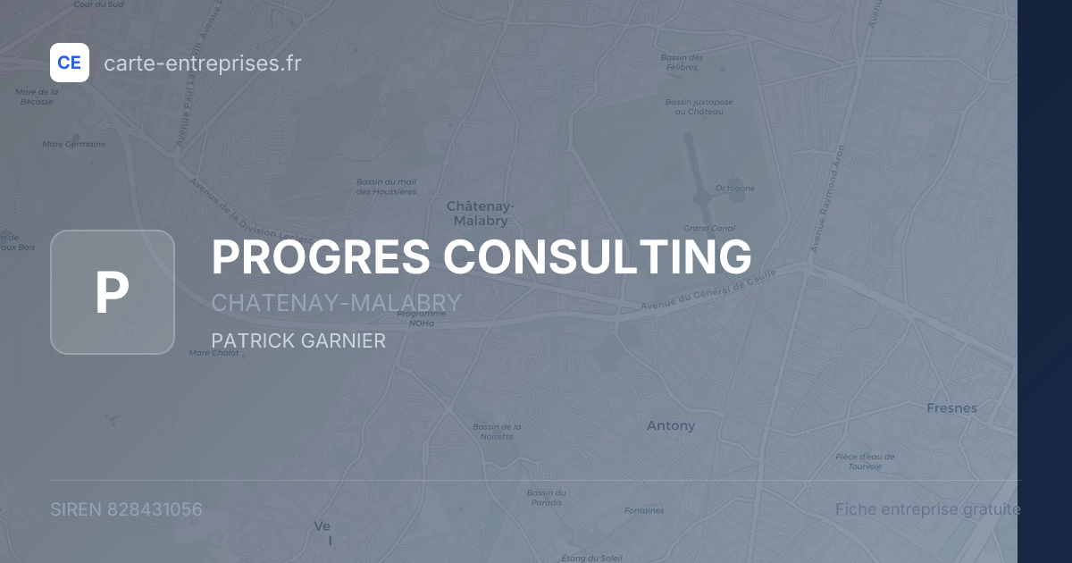PROGRES CONSULTING — 828431056 — fiche entreprise