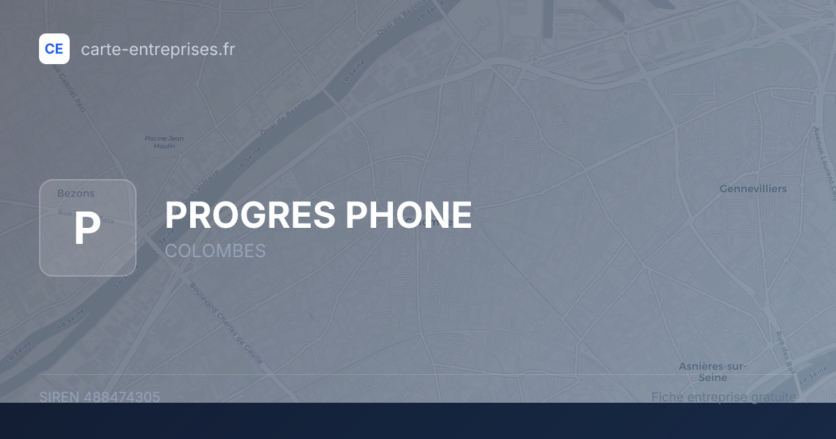 PROGRES PHONE — 488474305 — fiche entreprise