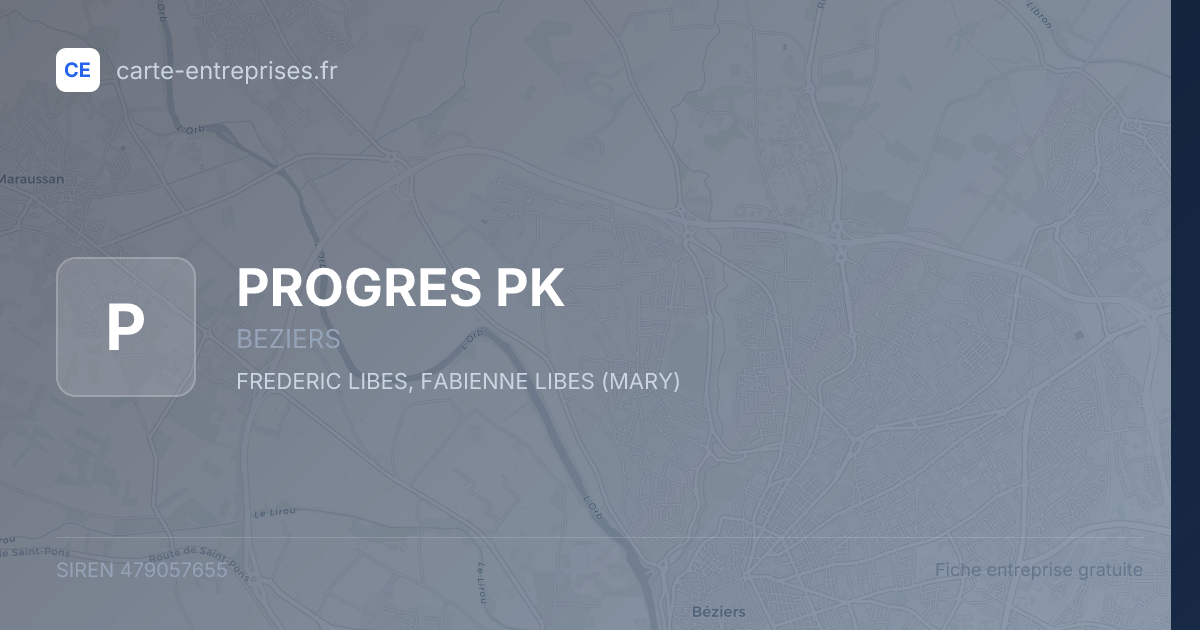 PROGRES PK — 479057655 — fiche entreprise