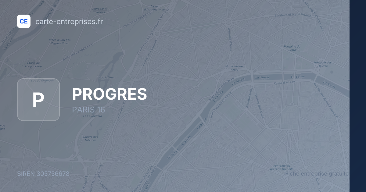 PROGRES — 305756678 — fiche entreprise