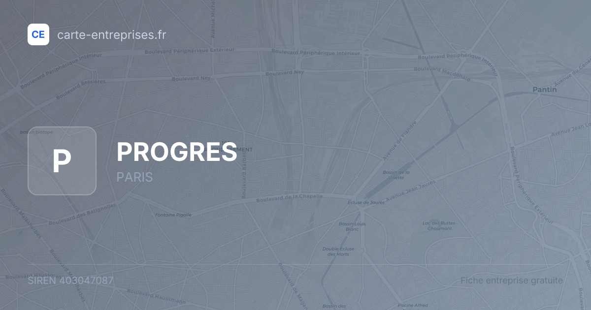 PROGRES — 403047087 — fiche entreprise