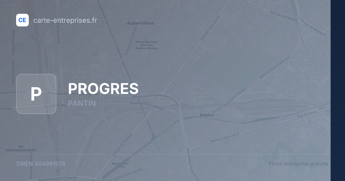PROGRES — 404991978 — fiche entreprise