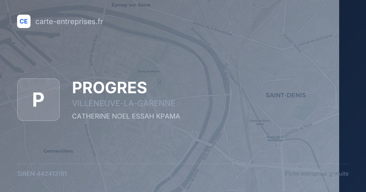 PROGRES — 442413191 — fiche entreprise