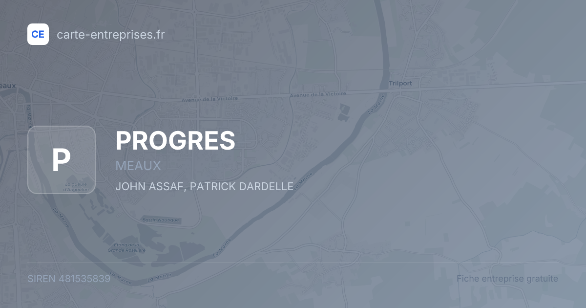 PROGRES — 481535839 — fiche entreprise