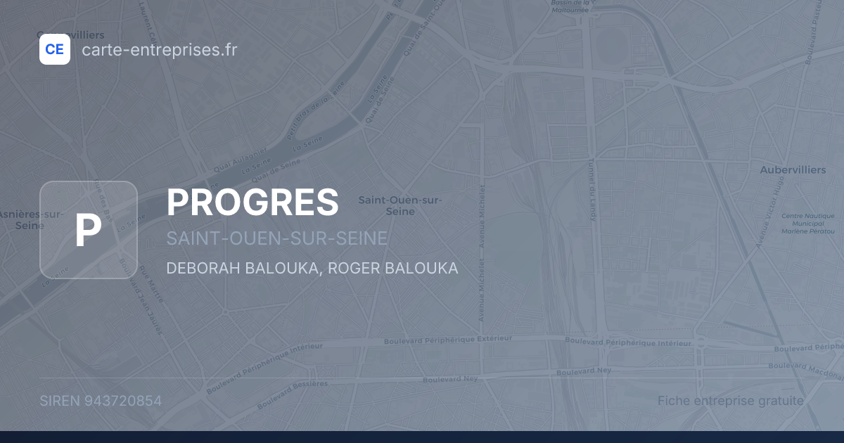PROGRES — 943720854 — fiche entreprise