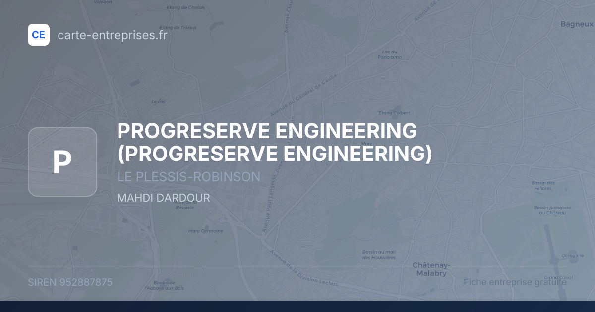 PROGRESERVE ENGINEERING — 952887875 — fiche entreprise