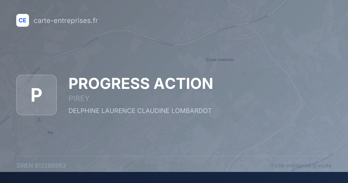PROGRESS ACTION — 812288983 — fiche entreprise