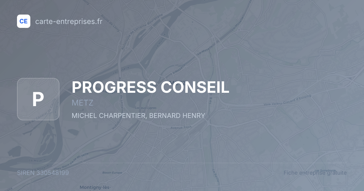 PROGRESS CONSEIL — 330548199 — fiche entreprise