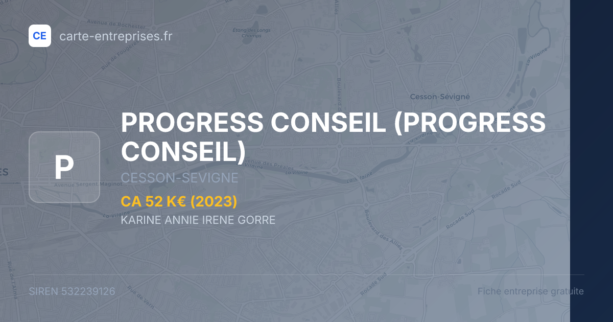 PROGRESS CONSEIL — 532239126 — fiche entreprise