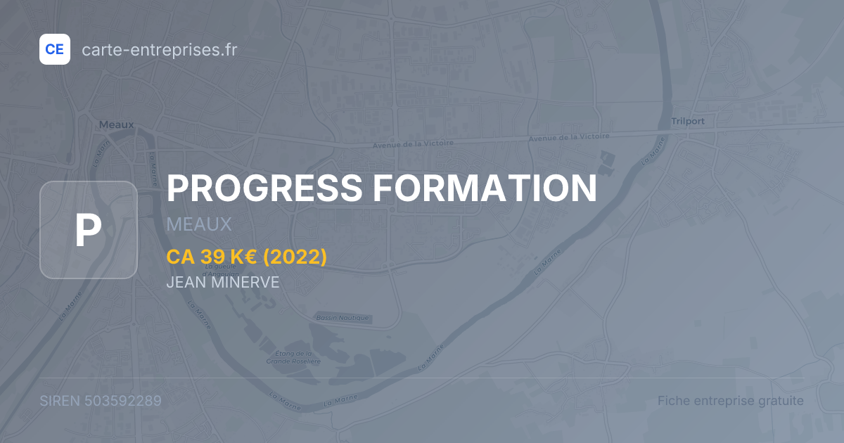 PROGRESS FORMATION — 503592289 — fiche entreprise
