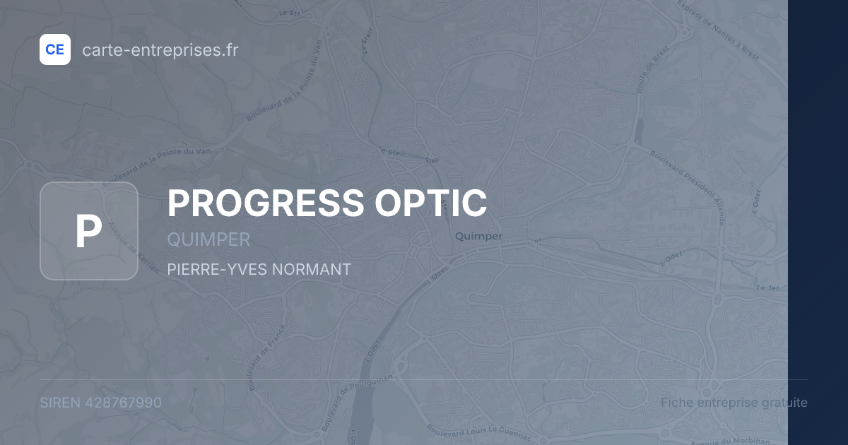 PROGRESS OPTIC — 428767990 — fiche entreprise