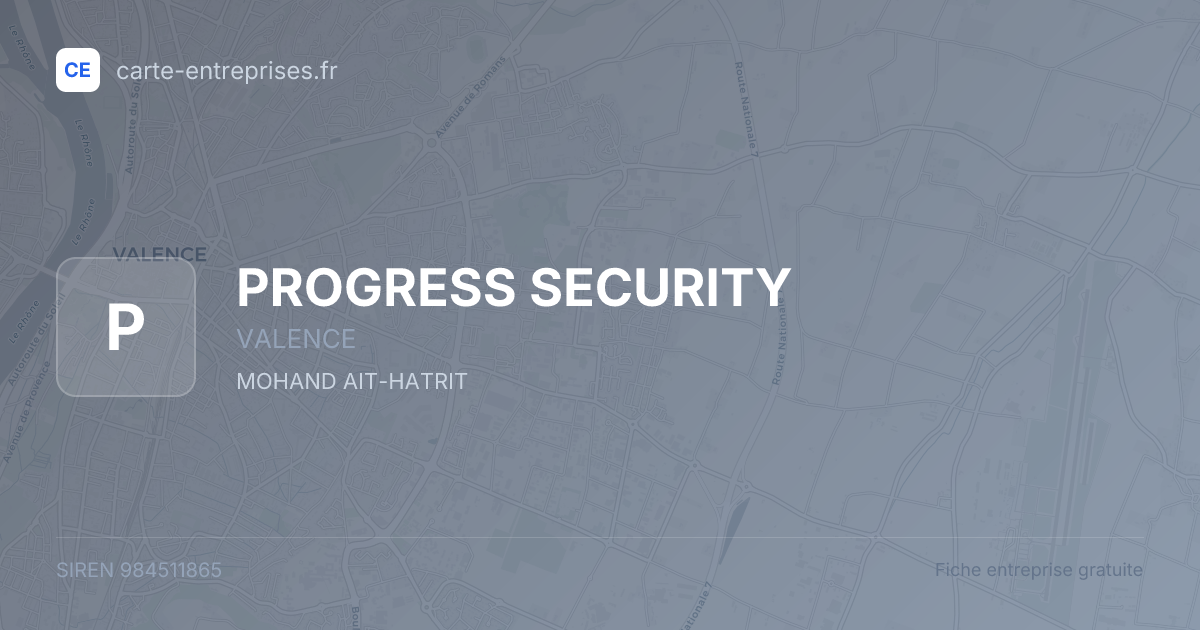 PROGRESS SECURITY — 984511865 — fiche entreprise