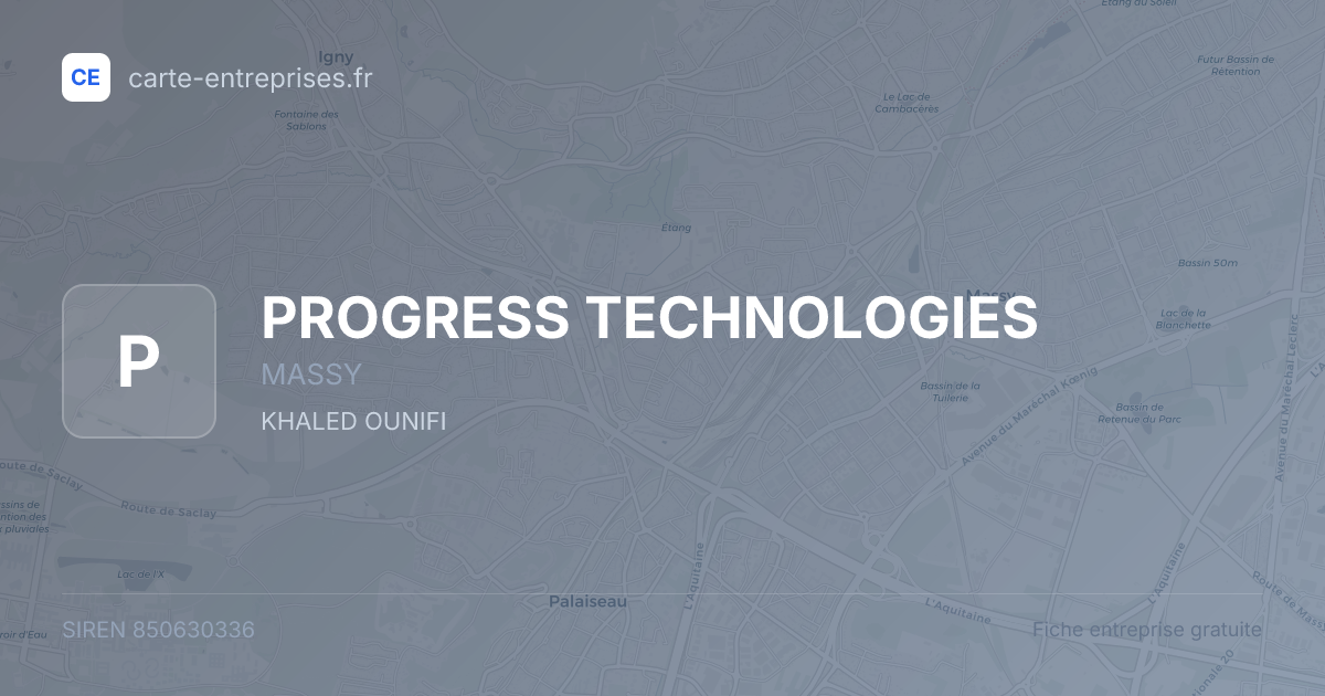PROGRESS TECHNOLOGIES — 850630336 — fiche entreprise