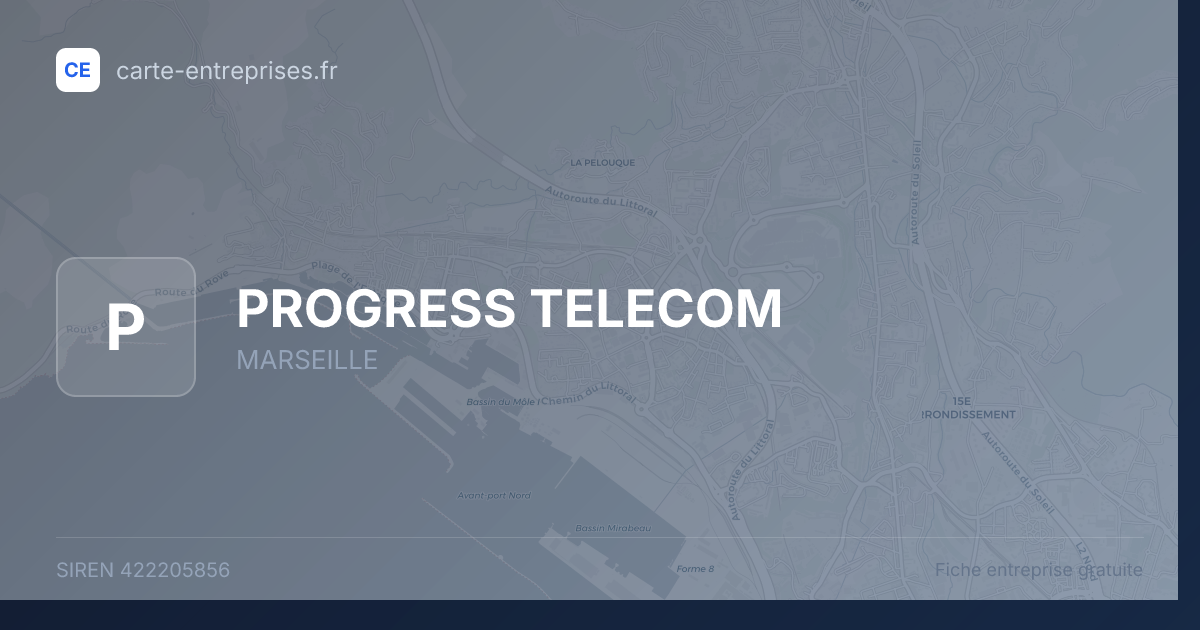 PROGRESS TELECOM — 422205856 — fiche entreprise
